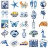 10/30/50PCS Cute Cartoon INS Blue Ocean Graffiti Stickers Aesthetic Art DIY Laptop Luggage Phone Case Vintage Decal Sticker Pack