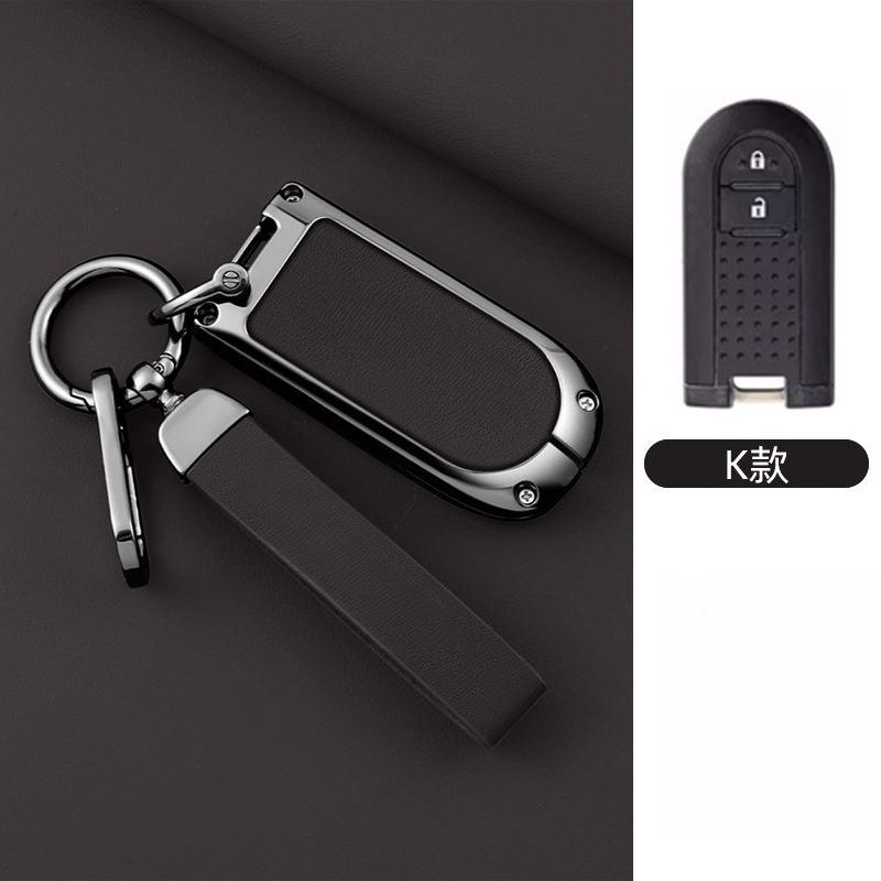 Premium Zinc Alloy Key Cover Case for Perodua/Bezza/Myvi/Axia - Full Protection Key Fob Shell Keybag Keychain