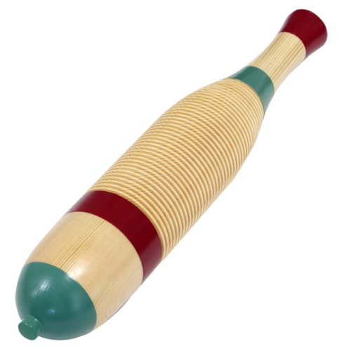 Kikutani Wood Guiro, Fish-Shaped, with Drumsticks, Total Length 410mm, GR-4200