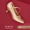 Scarpe Professionali da Ballo per Donna con Tacco Medio-Alto e Suola Morbida per Tango & Valzer