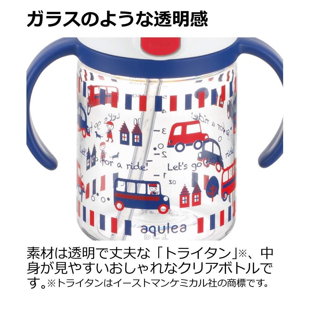 Richell Aclear Outing Straw Mug R 200 Navy Blue 1 piece 200ml 7 months