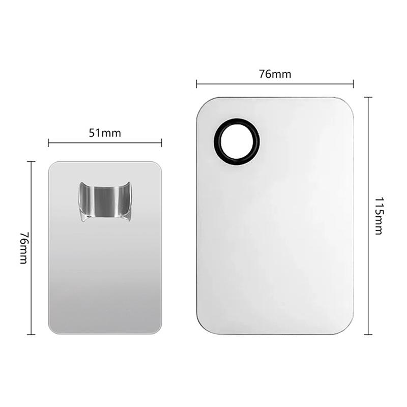 Stainless Steel Color Palette Cosmetic Coloring Tray Makeup Stick Ring Blending Palette Base Set