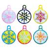 Light and Shadow Keychain Pendant Silicone Molds Christmas Snowflake Holographic Earrings Mold DIY Ornaments Mould Craft