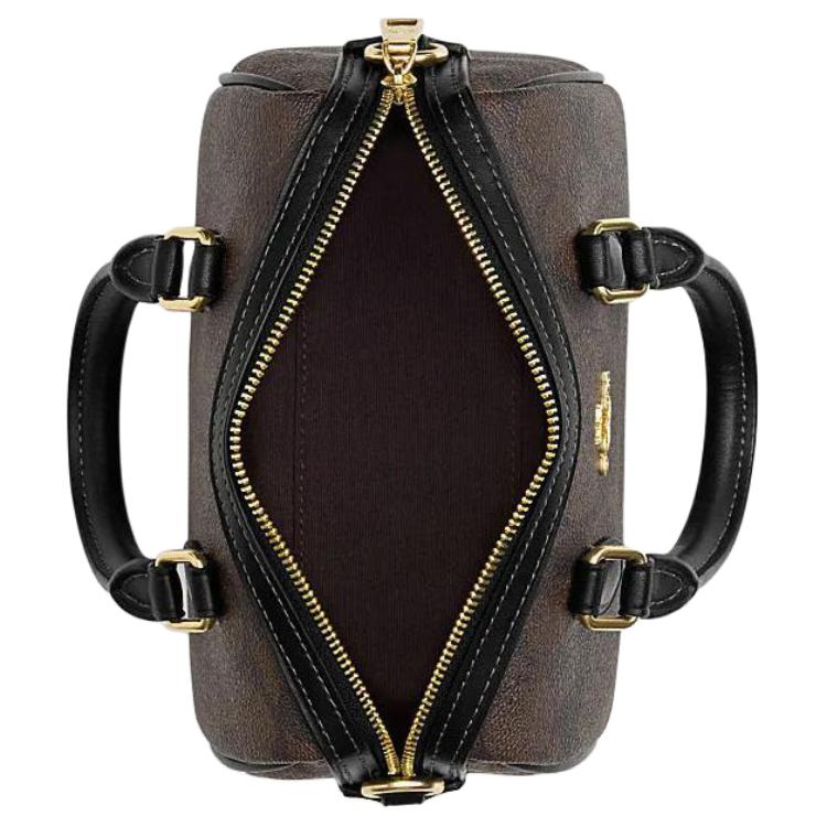 Coach Rowan 18 Classic Elegant Logo PVC Shoulder Crossbody Bag Women bags Brown Black CS183-IMAA8