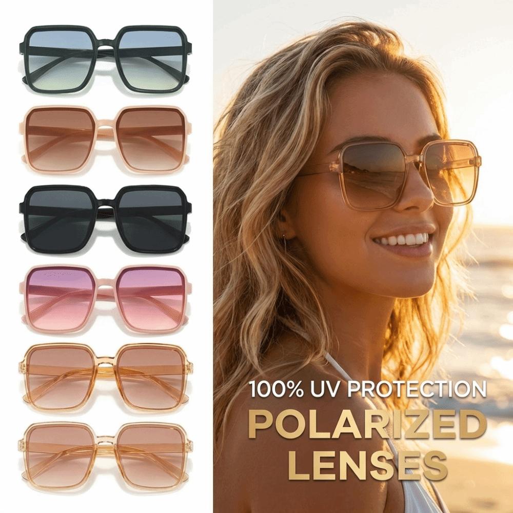 Anti-Glare Sunglasses Lightweight Oversize Sunglasses Trendy Square Sunglasses Outdoor