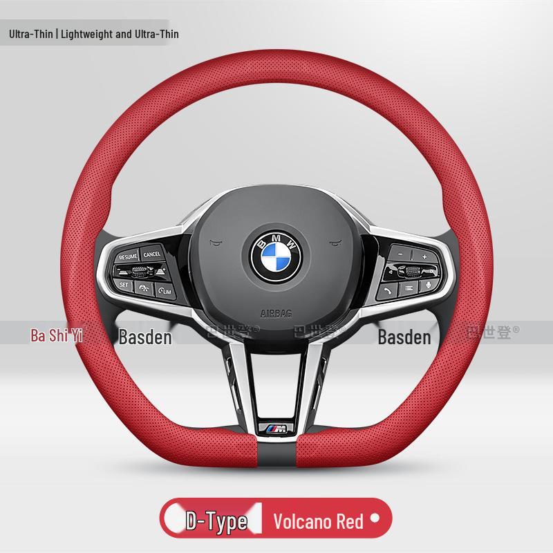 Originální kožený potah volantu BMW - Vhodný pro modely řady 1, 2, 3, 4, 5, 7 a X1-X6