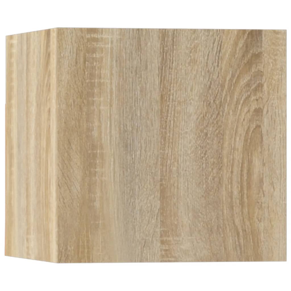 5 Piece TV Cabinet Set In Sonoma Oak Effect Particle Board