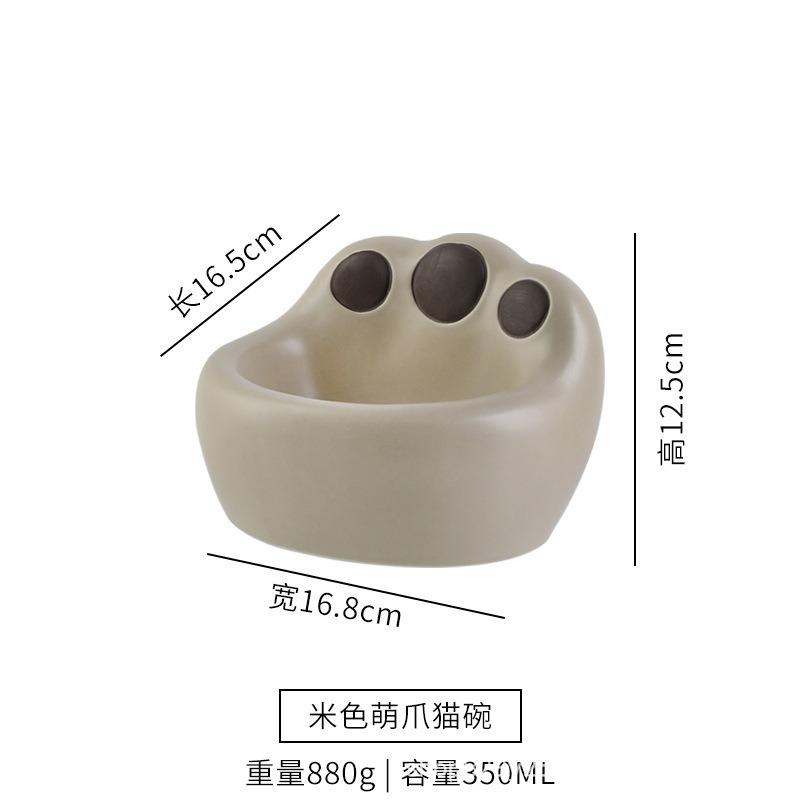 

Ceramic fun creative cat bowl pet bowl anti-knock large bowl diameter high-footed dog into kitten food basin water bowl pot