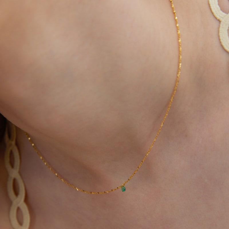 TATIANA (SILVER925) Petit Cubic Silver Necklace NZ2006