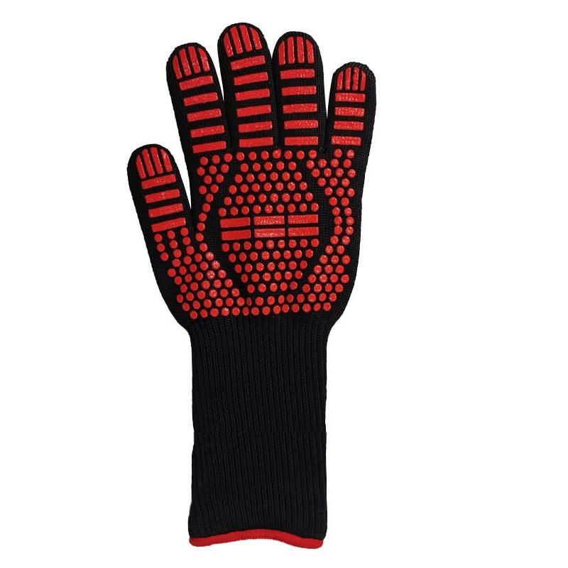 One Piece BBQ Gloves High Temperature Resistance Oven Mitts 500 800 Degrees Fireproof Barbecue Heat Insulation Microwave