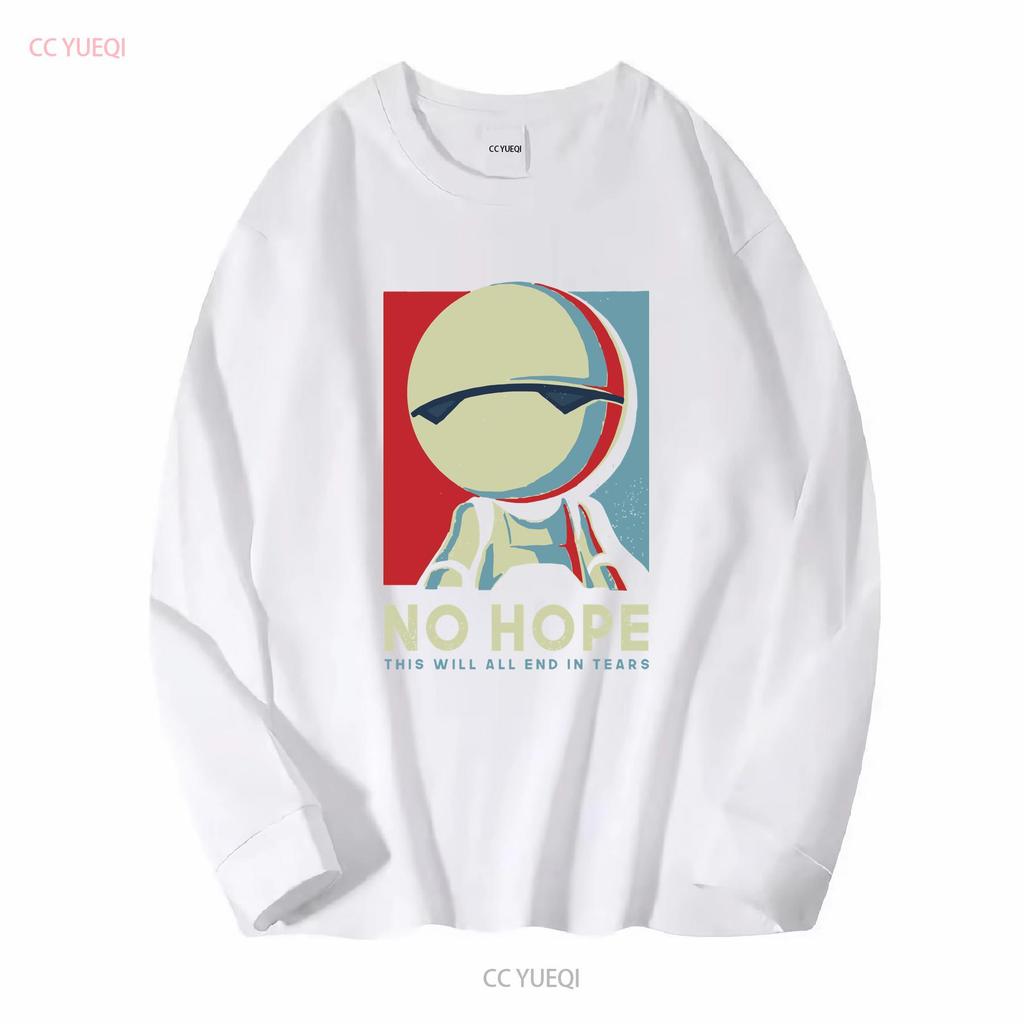 No Hope Marvin Robot T Shirt Mens Sci Fi Funny Geek Space Clothing Vintage Washed Stylish Comfortable Versatile Homme