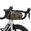 ROCKBROS Bicycle Front Large Hexagonal Small Item with Shoulder Velcro Easy for Road Mountain and Cycling Bag/Handlebar Bag, 2.2L Capacity, 2-Way,
