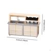 1:12 Doll House Mini Milk Tea Workstation Model 9.5x3.1x7.1cm Multifunctional for Life Scene Scenery