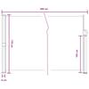 Retractable Side Awning Anthracite 300 x 170 cm Polyester