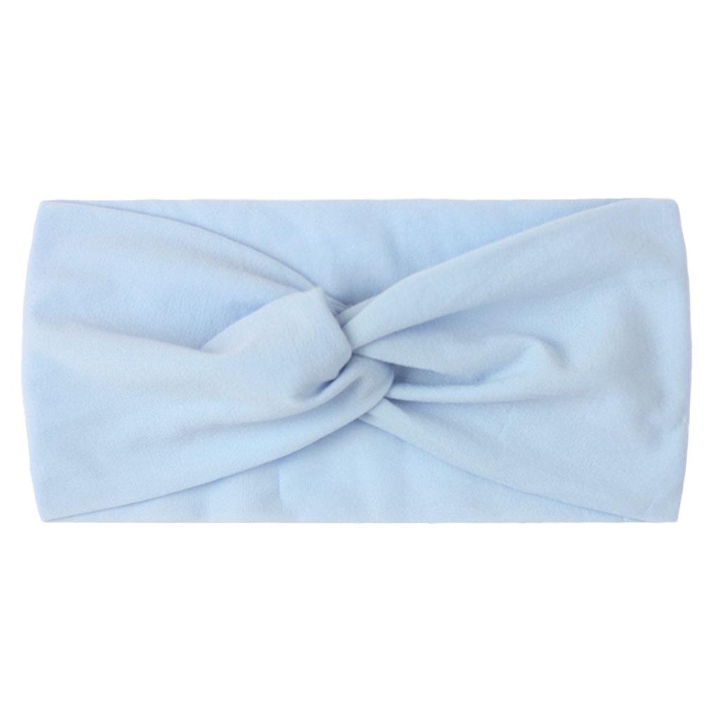 Children's Solid Color Knotted Nylon Headbands: 28 Colors Available