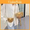 Borsa in Paglia Intrecciata da Donna con Design Lavorato a Maglia Perfetta per la Spiaggia e Uscite Casual