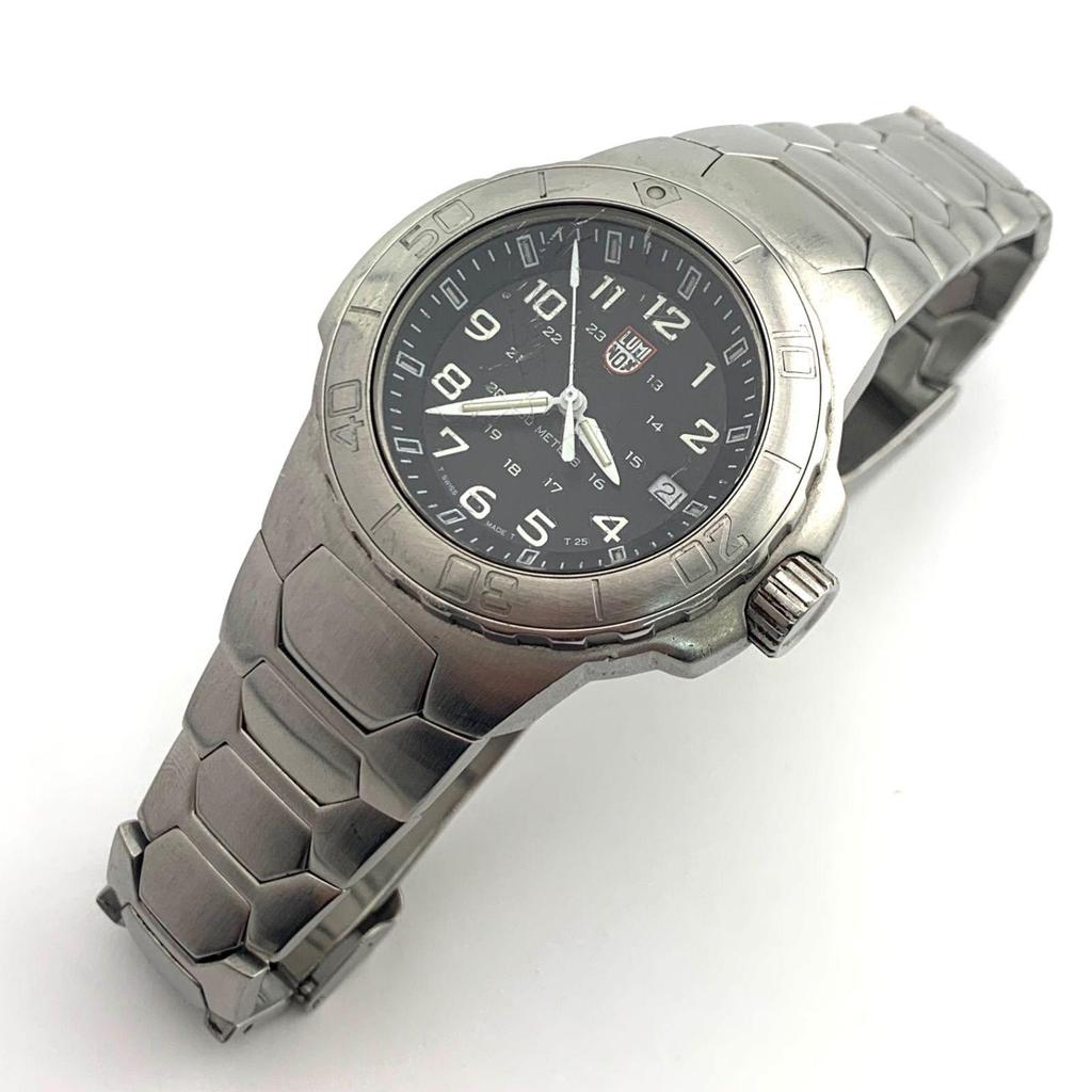 Used [Used] LUMINOX 3HMBM Black Analog Watch 100m Water Resistant
