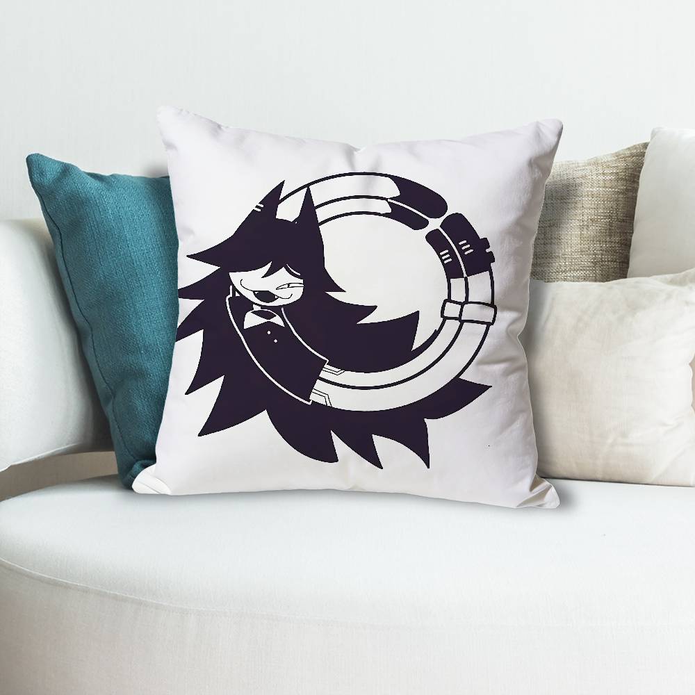 Meme Miss C-Circle FPE Polyester Printed Pillow Cover Square 30 40 45 50 60 65 cm Soft for Sofa Bed Car Home Decor