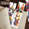 32pcs, Cool Cartoon Animal Bookmarks, Suitable for Back-to-school Season, Christmas, Halloween, Teachers, Readers, and Birthdays