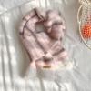 Winter thickened velvet, cold-proof, warm, comfortable and breathable scarf, simple and versatile striped jacquard neck protection scarf