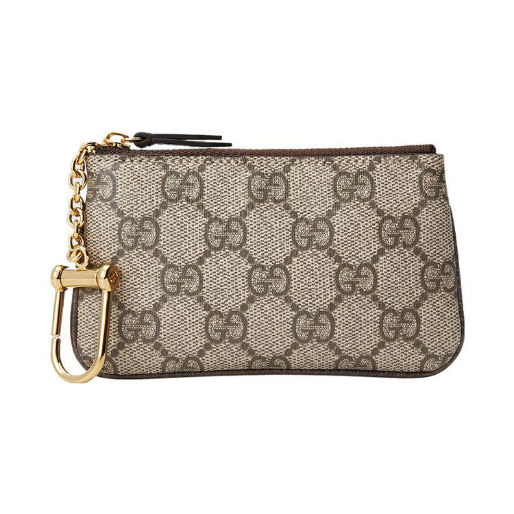 

Gucci Ophidia Double G Logo Zipper Canvas And Leather Key Pouch Women Accessories Beige Ebony 772321-K9GSG-8367 Box(Basic Set+Box)
