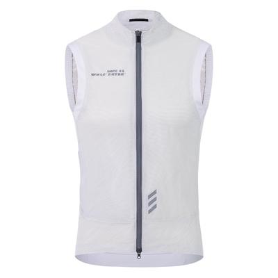 Cycle Vest Windbreaker Windproof Reflective [Santic] Spring/Summer (White XL)