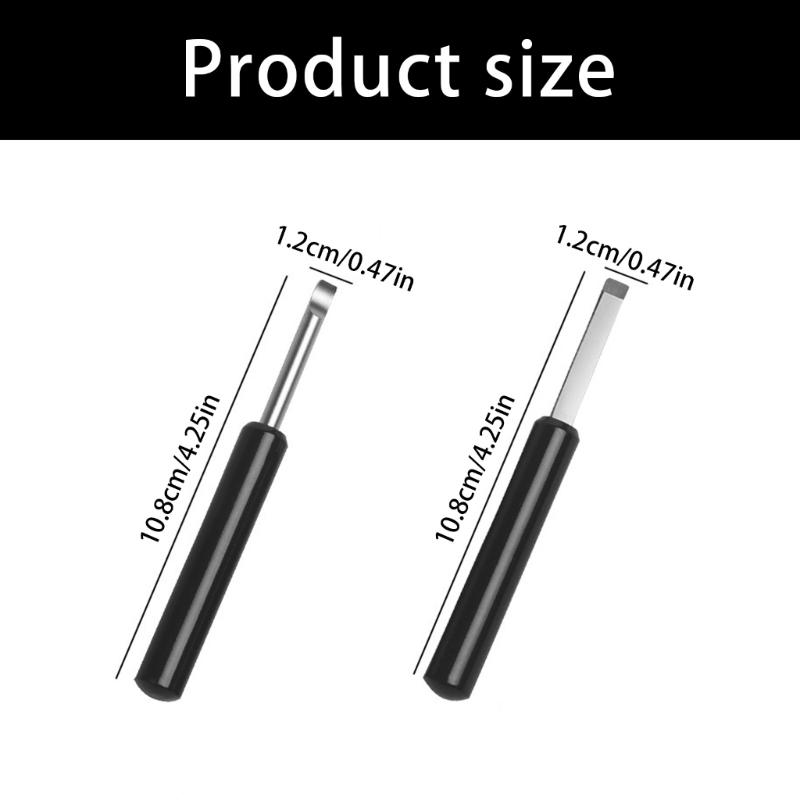 Professional Watch Repair Kit With Curved Pry Cutter And Flat Pry Cutter Sturdy Steel Tool Nonslip Grip For Watch Back Cover Removal