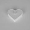 Heart-shaped Corn Starch Tapper Box Leak-Proof Powder Container Anti-Stick Dusting Tool for Polymer Clay
