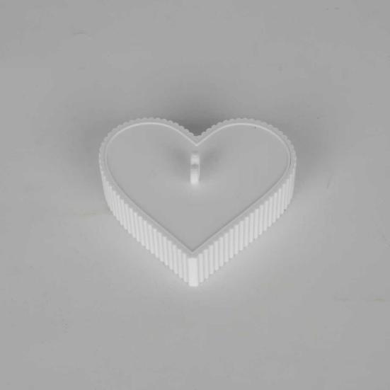 Heart-shaped Corn Starch Tapper Box Leak-Proof Powder Container Anti-Stick Dusting Tool for Polymer Clay