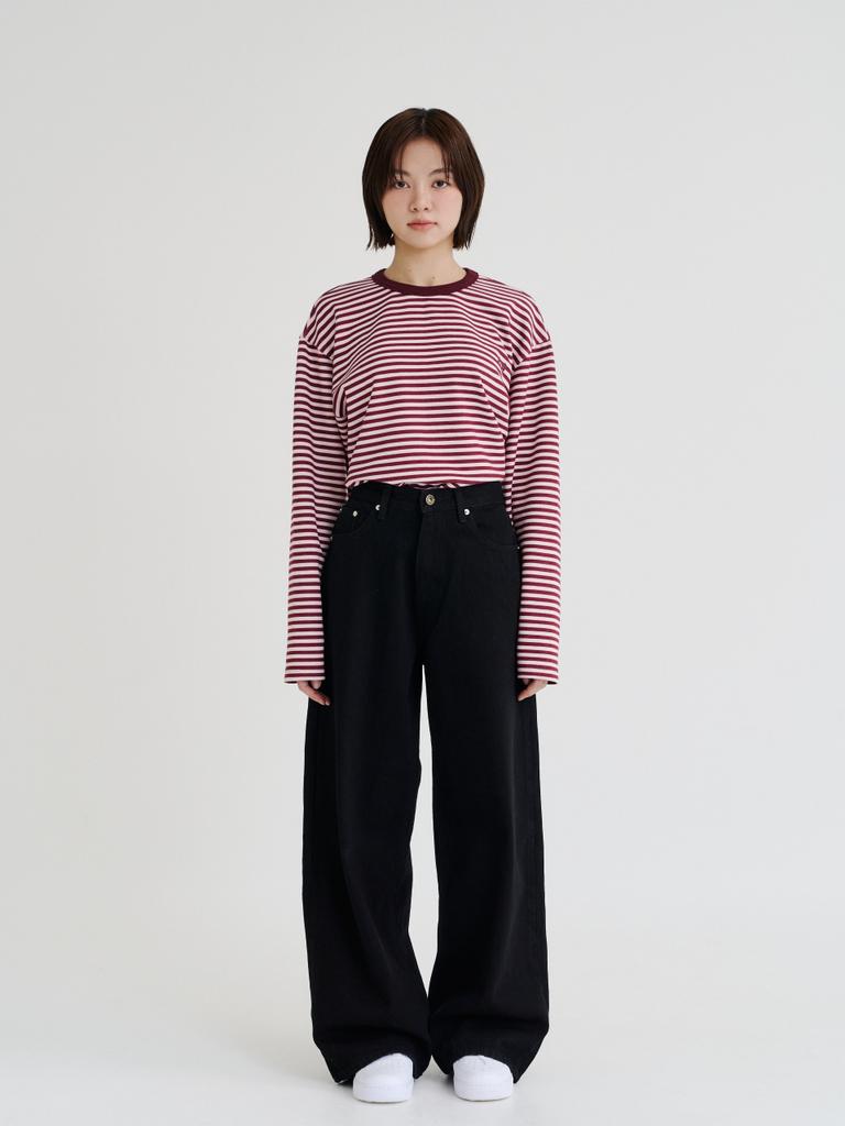 Lepieo Stripe Long Sleeve (Plum)