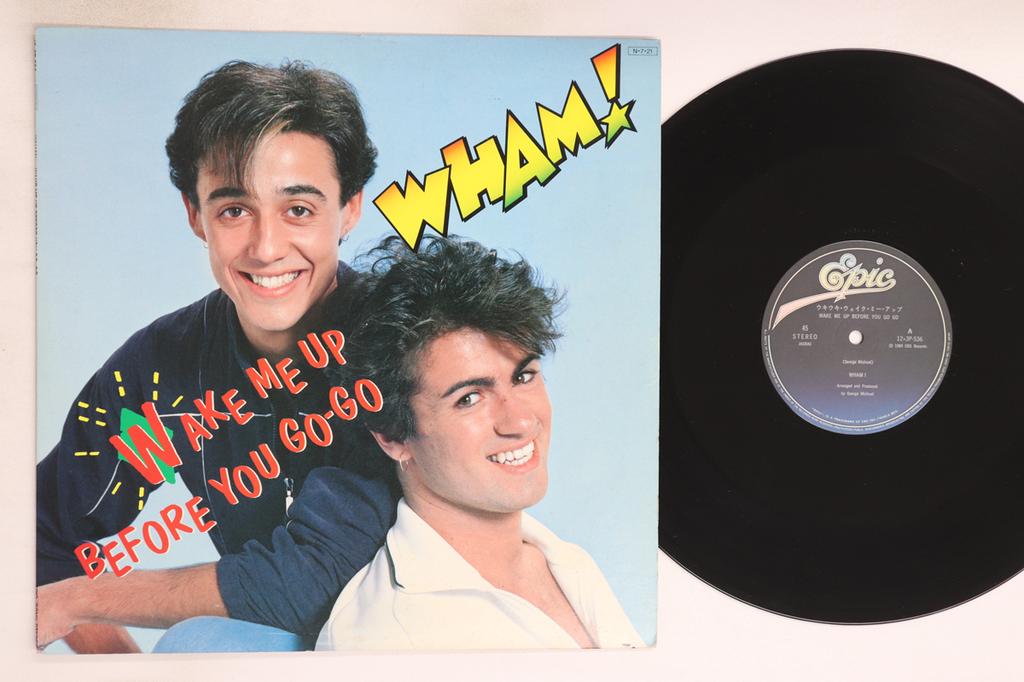 12inch Record WHAM! - Wake Me Up Before You Go Go / A Ray 123P536 EPIC SONY 1984 Japan Pop Used