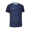 Under Armour Casual Sports Jersey Raglan Crew Neck Breathable Short Sleeve T-Shirt Unisex Tops Navy-Blue 25500513-409
