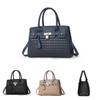 Pu Tote Bag For Women With Printed Design And Lock Closure For Daily Use