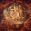 Armillary Brass  Sphere with Wooden Base