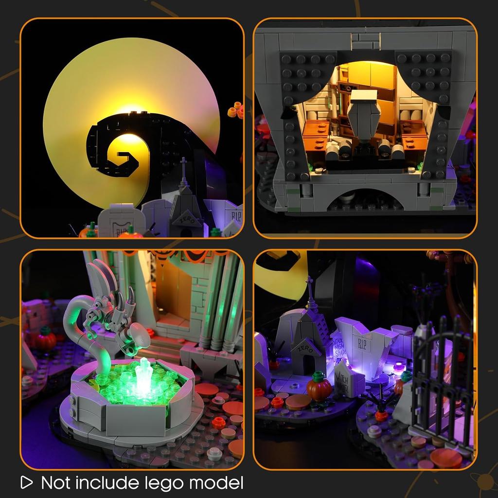 LIGHTAILING Light for Lego-21351 Disney Tim Burton's The Nightmare Before Christmas - Led Lighting Kit Compatible with Lego Building Blocks Model -