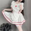 Lolita Skirt Erotic Lingerie Set Cosplay Women Nurse Temptation Dress Plus Size Sexy Roleplay Costume Lovely Backless Nightdress