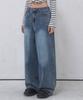 AVANDRESS Basic Brush Daily Wide Pants Washing Black (B Type)