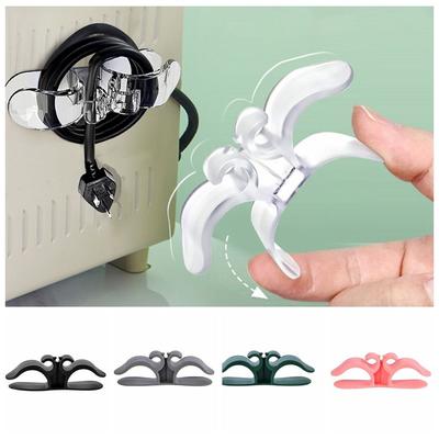 Upgraded Appliances Cord Organizer Wire Fixer Self-Adhesive Power Cord Organizer Cable Management Multifunction Kitchen Winder