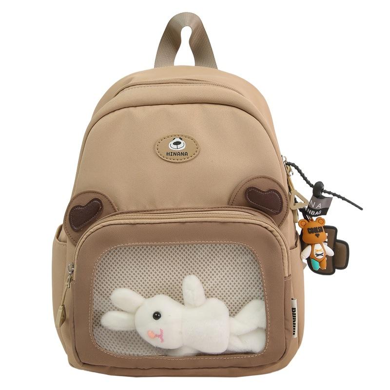 Schoolbag Cute Backpack Backpack 1011 Large Capacity Pain Bag New Doll Shoulder Bag Cartoon School Bag Internet Celebrity Japan and Korea