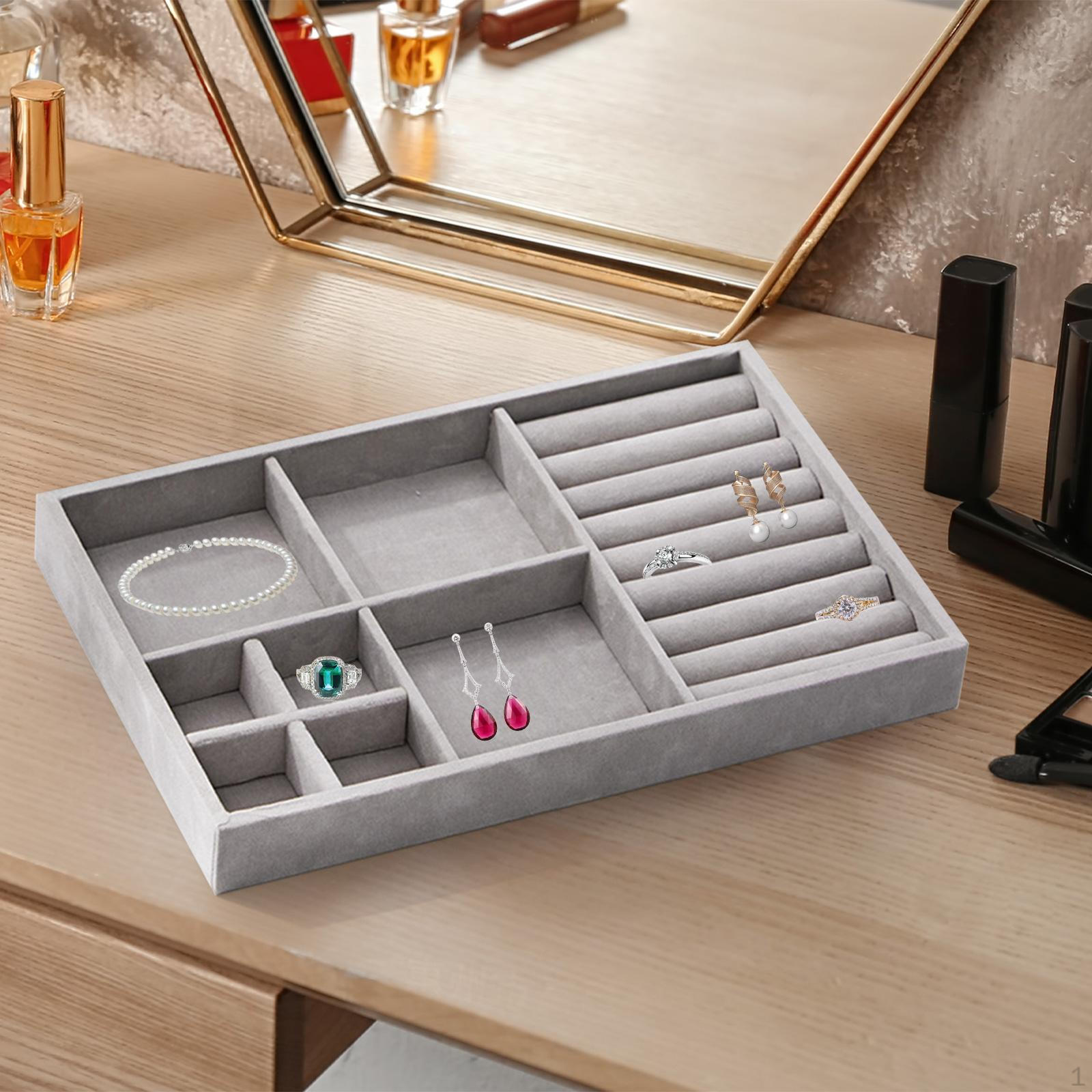 

Чехол для хранения ювелирных изделий, элегантная шкатулка для драгоценностей, держатель-подставка для сережек и колец для взрослых Style A