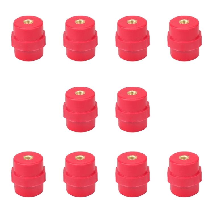 

10Pcs Insulation Column Replacement 8mm Polyester Standoff Insulator Busbar Insulator Supporter for Distribution Box
