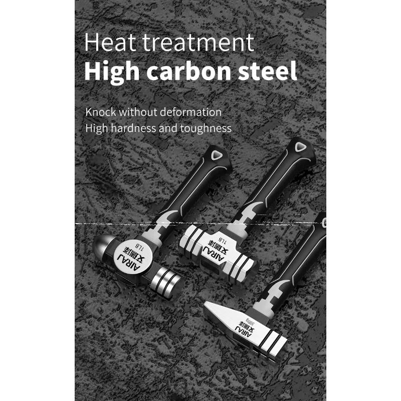 Small Hammer Mini Claw Hammer Head Fitter Hammer Octagonal Hammer Multifunctional Integrated Nail Hammer Nail Hammer Woodworking