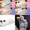 Long Dog Shaped Pillow Cute Animal Plush Bolster For Girls Bed Rest Lounge