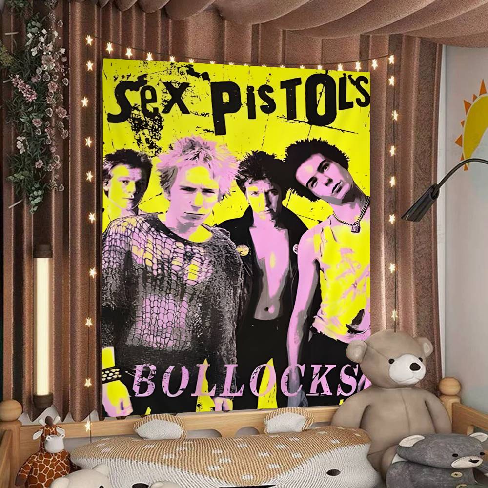SSex PPistols Rock Band Printed Large Wall Tapestry Art Science Fiction Room Home Decor Decor Blanket