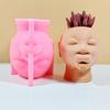 Concrete Vase Silicone Mold Handmade Ugly Girl Flower Pots Plaster Epoxy Resin