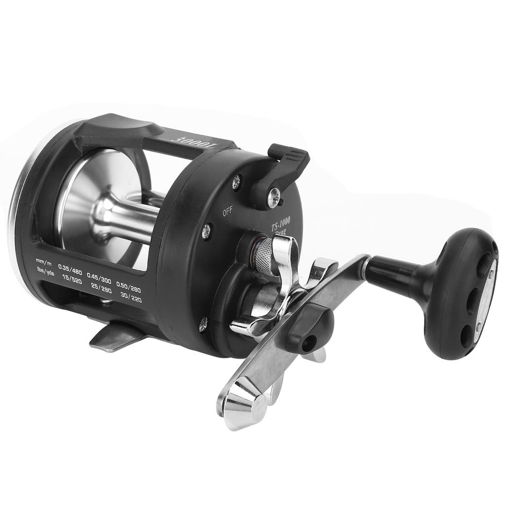 TSSD Metal Fishing Reel 3.8:1 Speed Ratio 1BB Baitcasting Fishing Wheel AccessoryTSSD 3000L