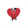 8pcs Heart-Shaped Cutlery Holder Placemats, Hand Wash Only, for Romantic Table Decor Wedding Supplies, Event Party Supplies