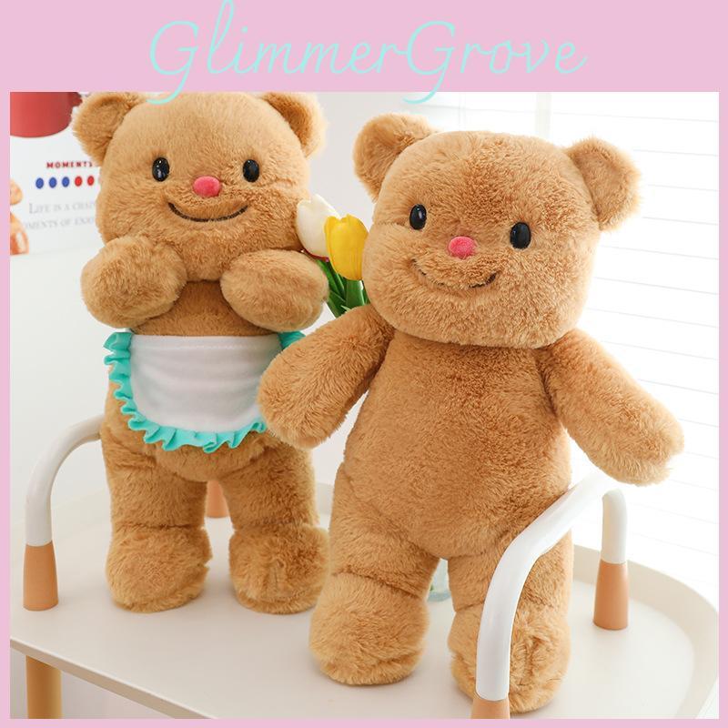 Butter Bear Plush Stuffed Animal Toy Soft Pp Cotton Cuddle Pillow For Kids Room Decor