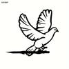 Anticorrosion Metal Pigeon Plaque Elegant Housewarming Gift for Garden