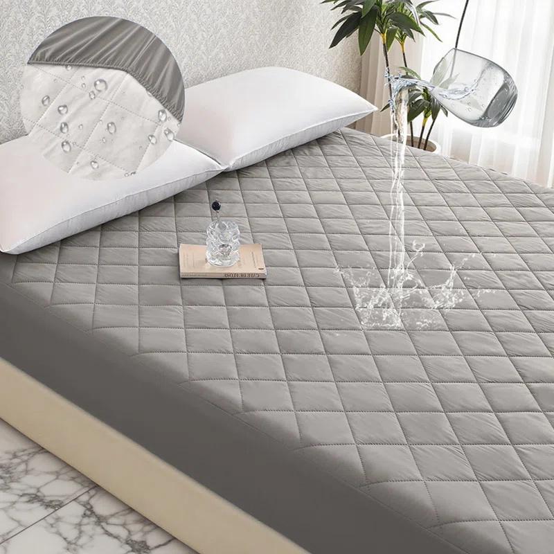 Protège-matelas imperméable Drap-housse, 1 pièce seulement, Résistant à la poussière et aux taches, Isolation de l'urine, Sans taies d'oreiller, Linge de lit minimaliste